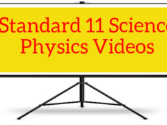 Standard 11 Science Physics videos